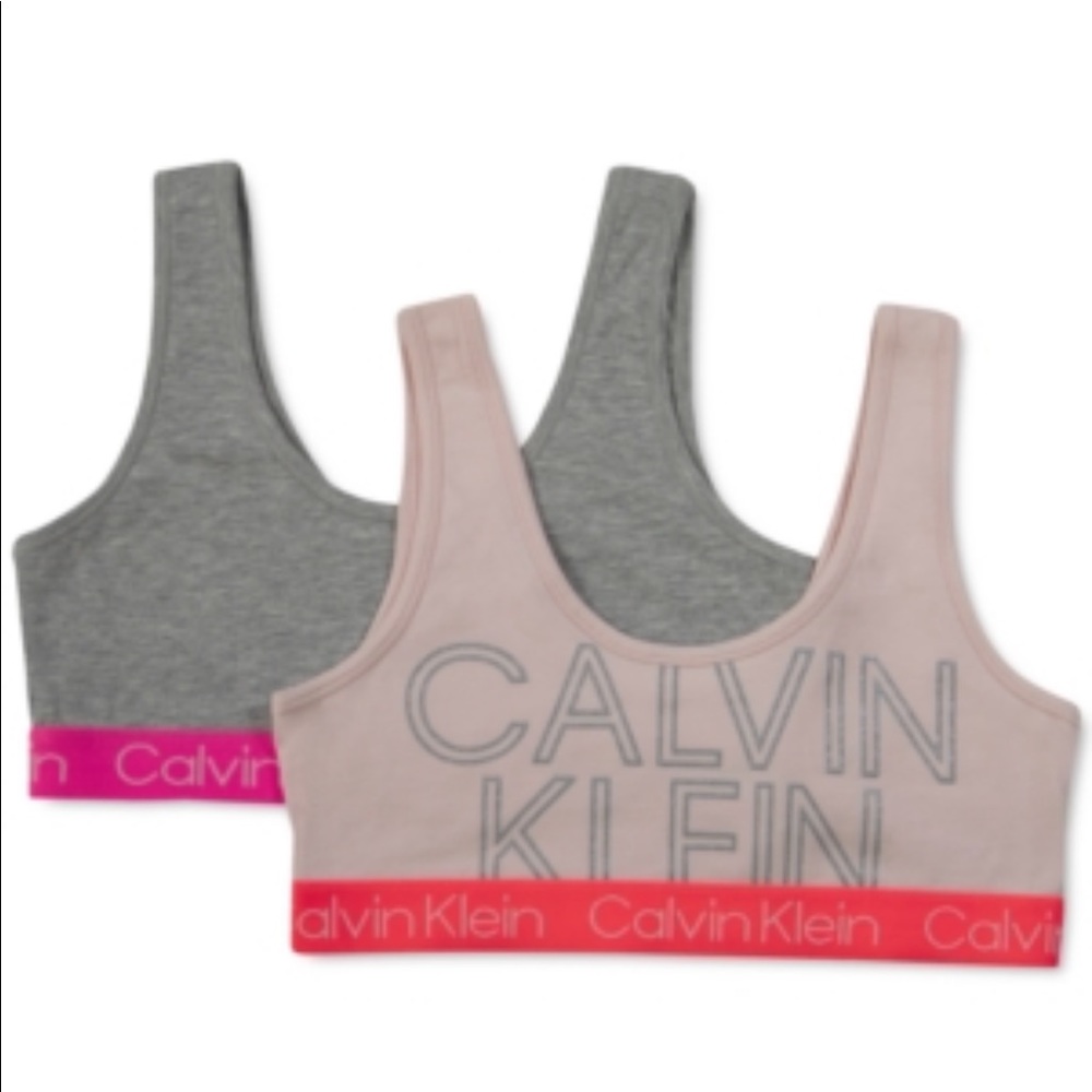 Calvin Klein 2 pack girls bra set